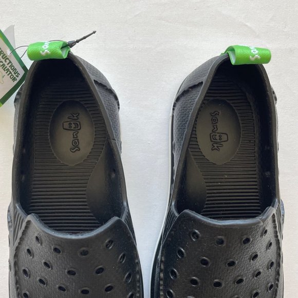 NEW Sanuk Lil Walker Black Water Shoes size 2 - Picture 5 of 10